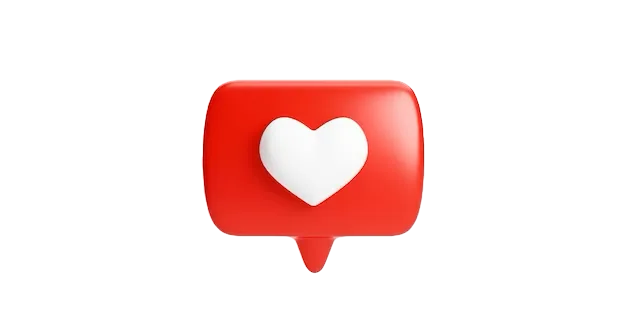 heart shape notification icon